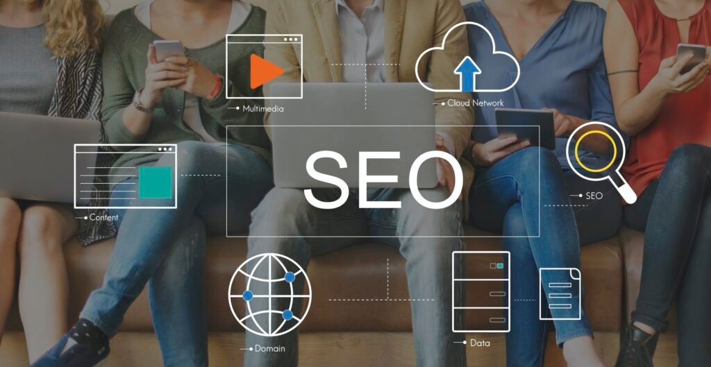 A Guide To Google SEO Algorithm Updates 2022 big data domain web page seo concept