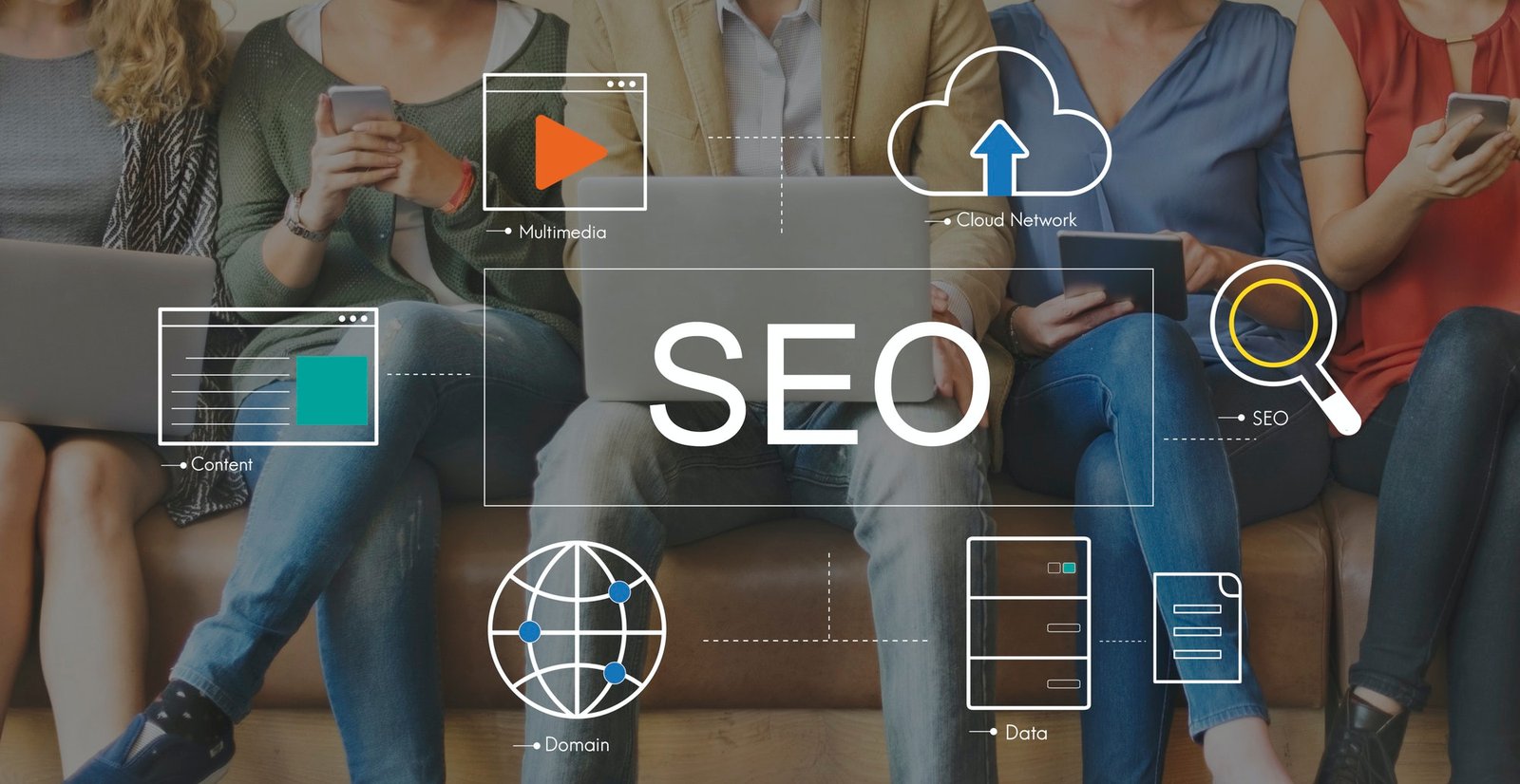 big data domain web page seo concept