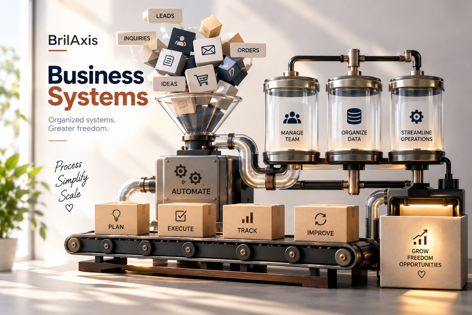 Integrated business systems for organized and efficient operations